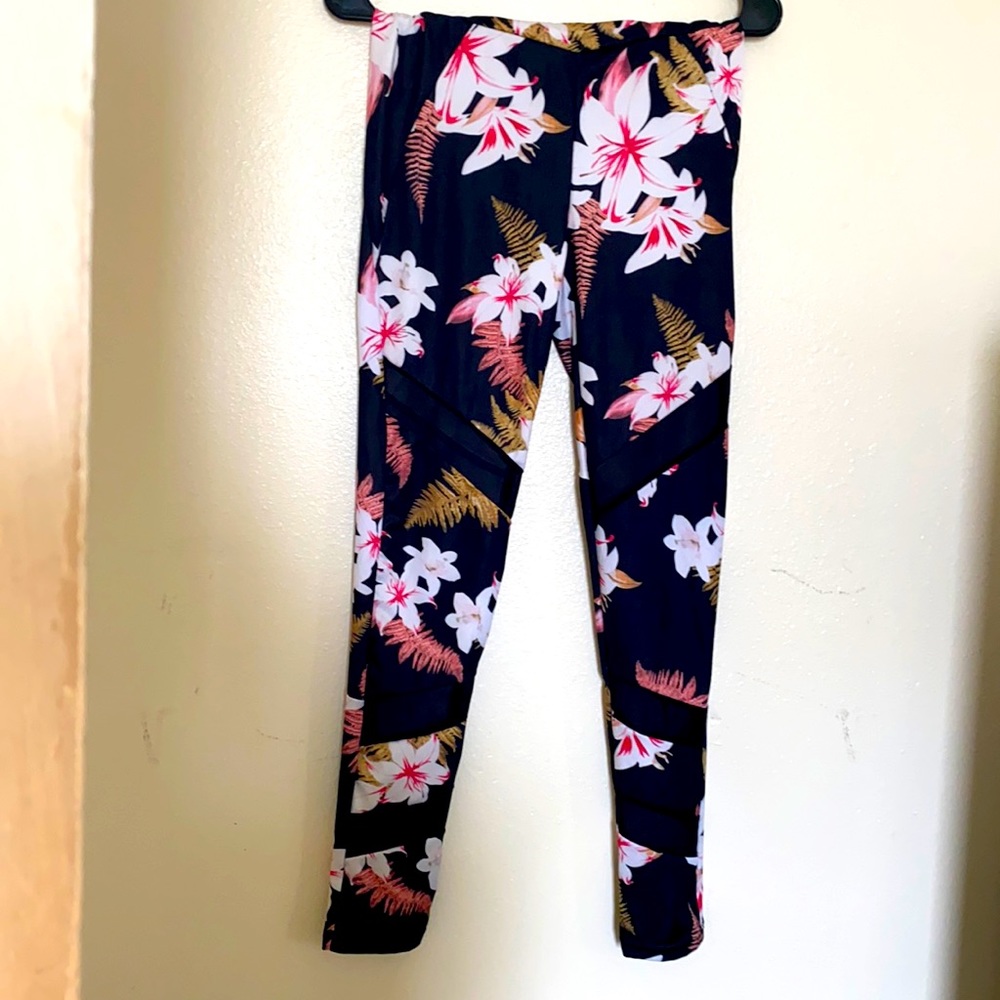 Floral print leggings